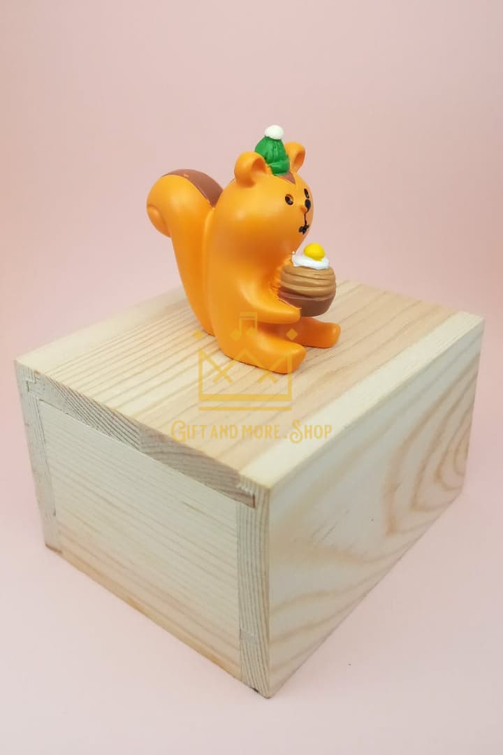 Birthday squirrel music box