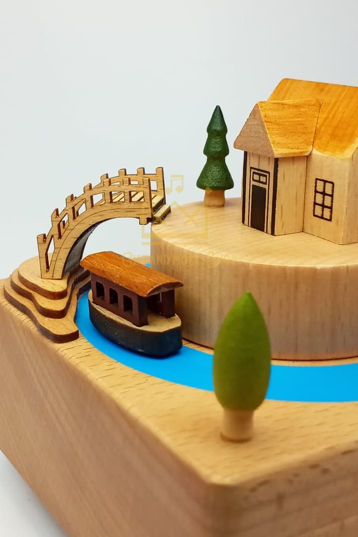 House by a river music box