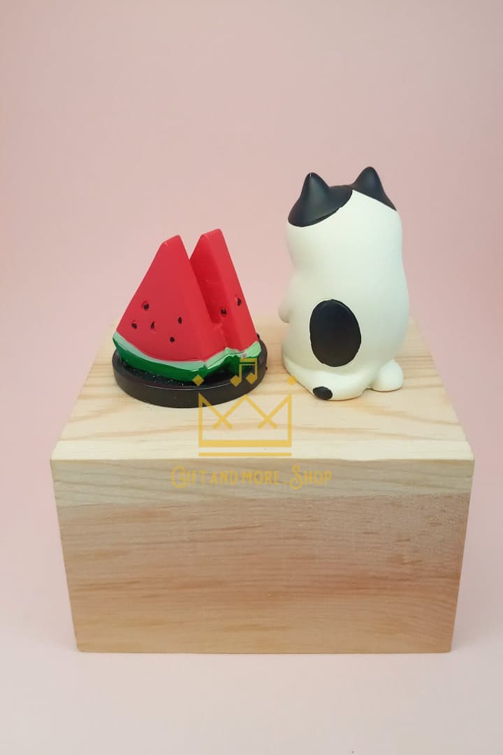 Watermelon cat music box