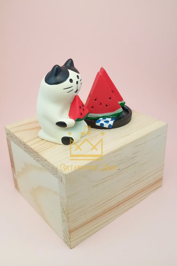 Watermelon cat music box